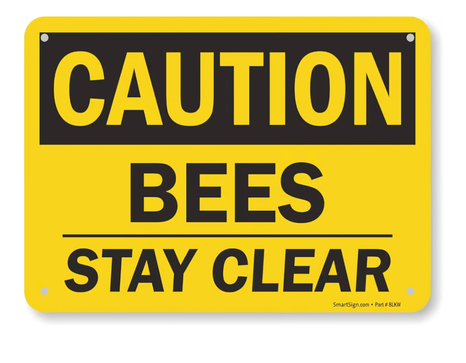 Caution Bees Sign